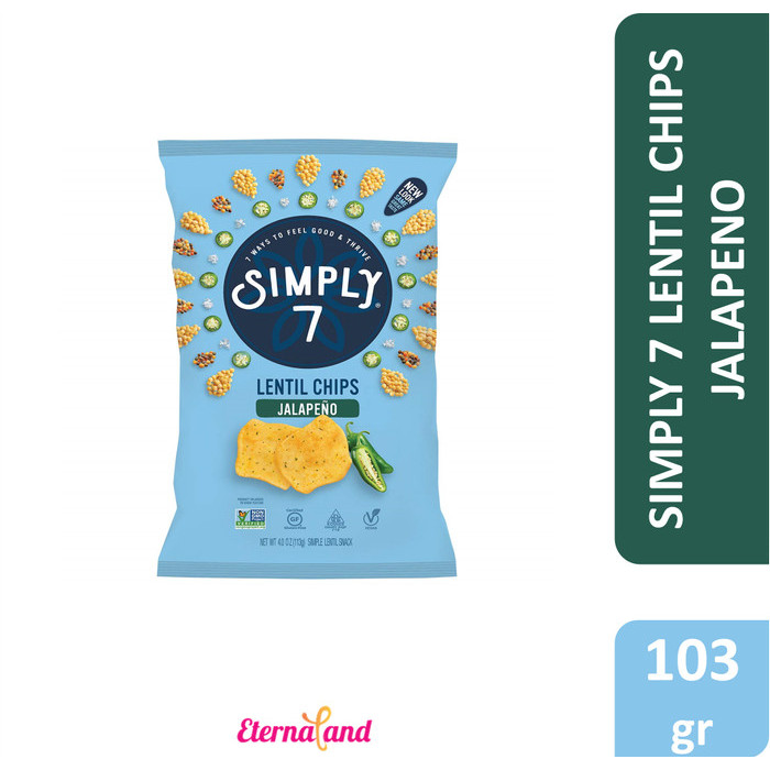 

TERLARIS! Simply 7 Lentil Chips - keripik impor usa