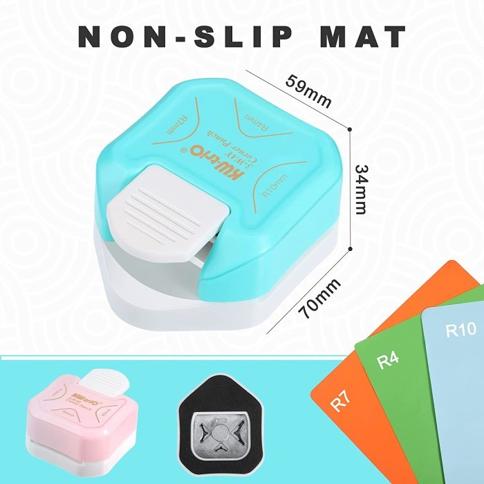 

3 in 1 Round Corner R4R7R10 Pemotong Kertas Sudut Corner Rounder Punch