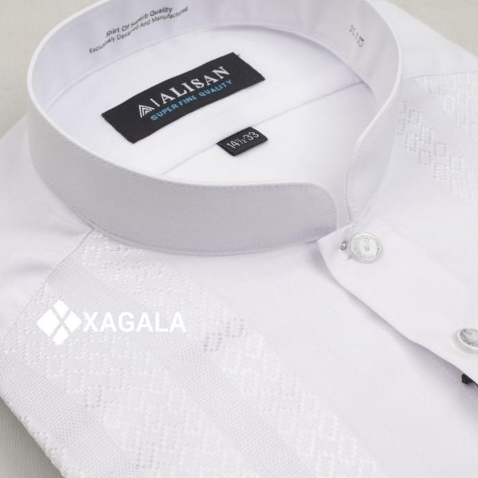Baju Koko Putih LENGAN PANJANG REGULER ( ORIGINAL 100 % ALISAN ) Terlaris