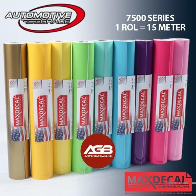 Sticker Motor MAXDECAL Vinyl Glosy Doff Transparan Skotlet Murah ROLL