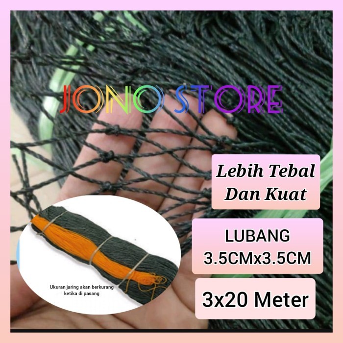 TERBARU Jaring Ayam Pagar Ayam 3x20 Meter Tebal Jaring Kandang Ayam Tebal