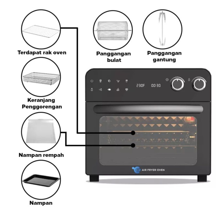 OXYNIC Oven Air Fryer Listrik 02-AFO