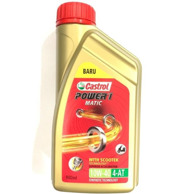 Diskon OLI MOTOR MATIC CASTROL POWER 1 SCOOTER 10W40 4T FULL SYNTHETIC 800ML lesmo99 Murah