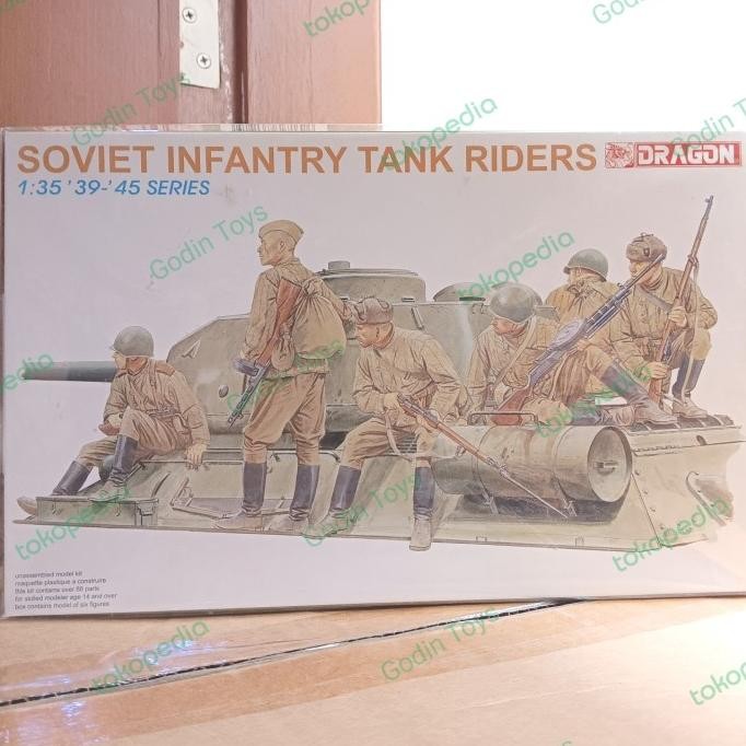 1/35 Dragon Soviet Infantry Tank Riders model kit mokit