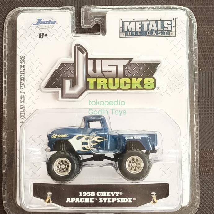 Jada 1958 Apache Chevy Stepside Just trucks diecast white