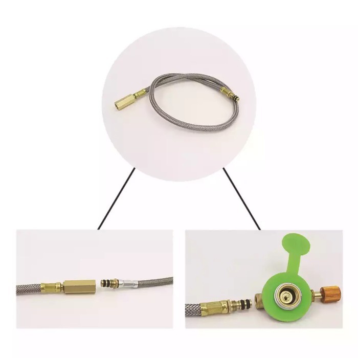 52Cm Selang Sambung Kompor Gas Camping Stove Adaptor Extension