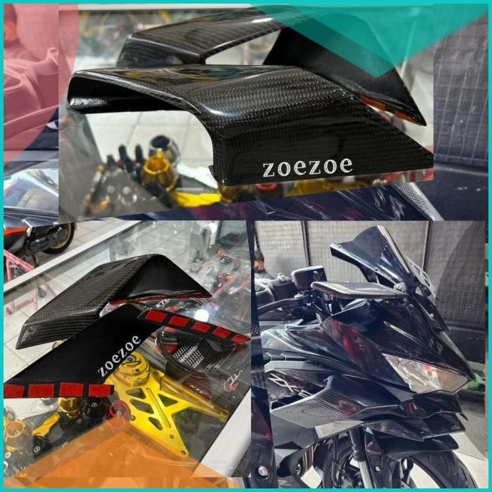 Side Winglet Carbon Kevlar ZX25R ZX-25R Winglet Air Flow ZX25R Karbon