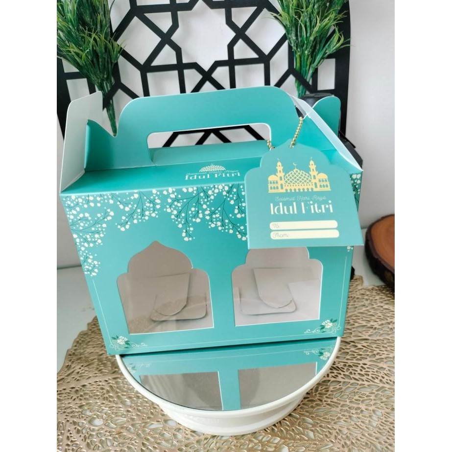

10 Pcs Box Idul Fitri Tenteng WINDOW 2 toples - Spring 19x10x11 cm