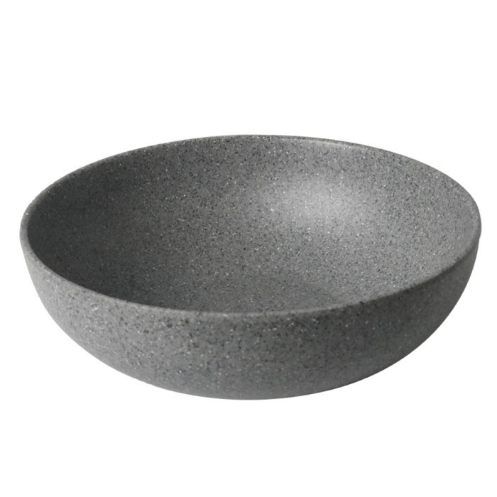 (BISA COD) Mangkok Ceper Melamin Korea Model Batu 7 inch W7107A GOLDEN DRAGON Melamine Stone PIRING 