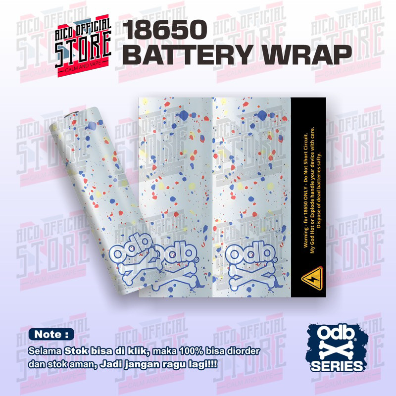 

*PromoTerjangkau* Aico Wrap Baterai 18650 Uwu Series V1 Untuk Melindungi Dan Menghias Batre 9 Garskin Wrap Stiker Premium / X Casing Case COD