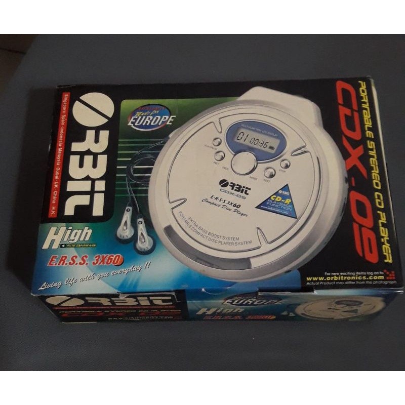 ORBIT CDX 09 PEMUTAR CD PLAYER PORTABLE STEREO