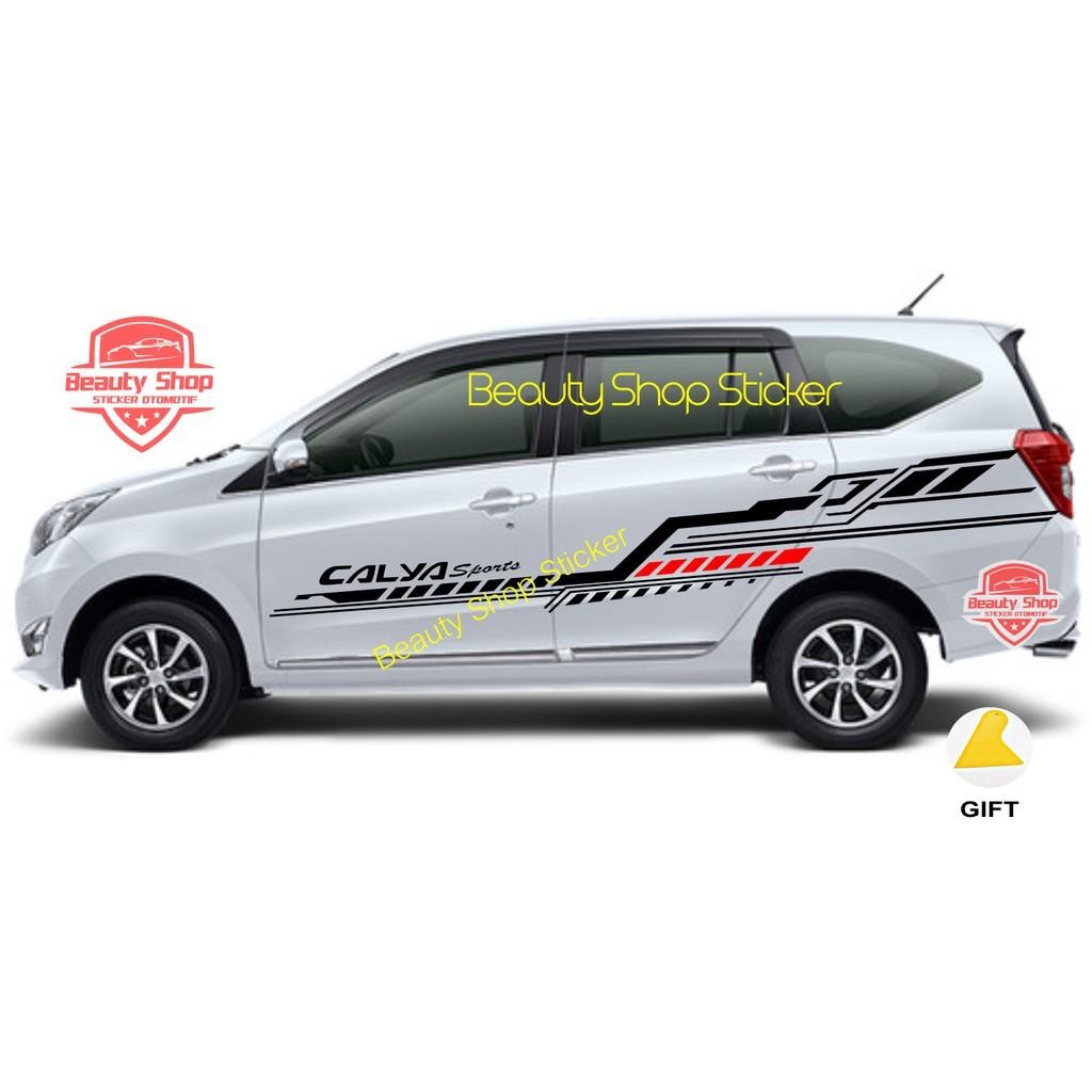 Stiker Mobil Calya Sigra Sticker Mobil Xenia Avanza Terios Rush Innova Full Custom Text