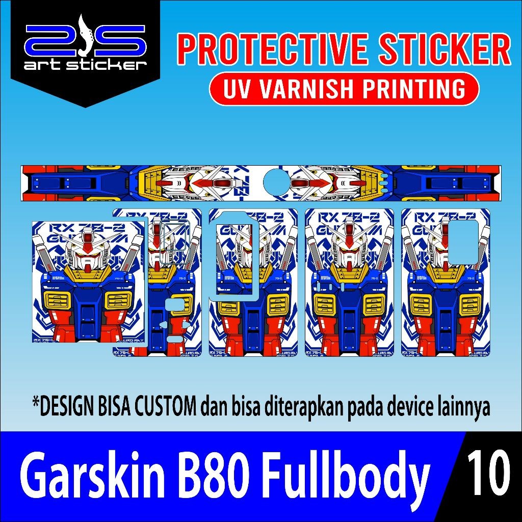 

*PromoTerjangkau* Stiker B80 Kuromi Uv Varnish Printing Gundam Garskin Wrap Stiker Premium / X Casing Case COD