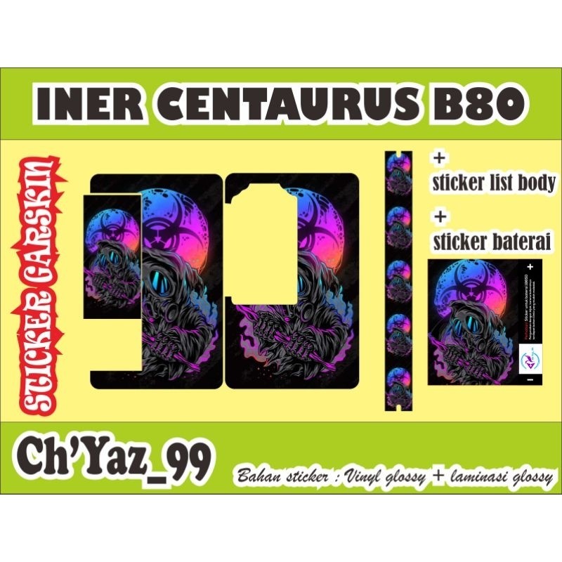 

*PromoTerjangkau* Paket Murah Cent4 B80 Type B Garskin Wrap Stiker Premium / X Casing Case COD