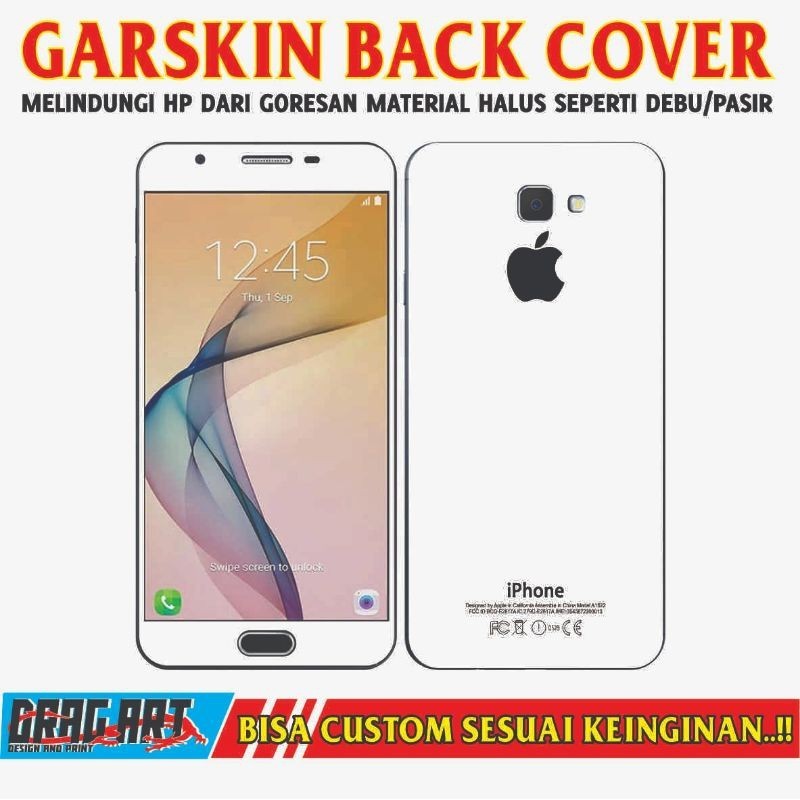 

*PromoTerjangkau* Samsung J7 J5 Prime Iphone Garskin Wrap Stiker Premium / X Casing Case COD