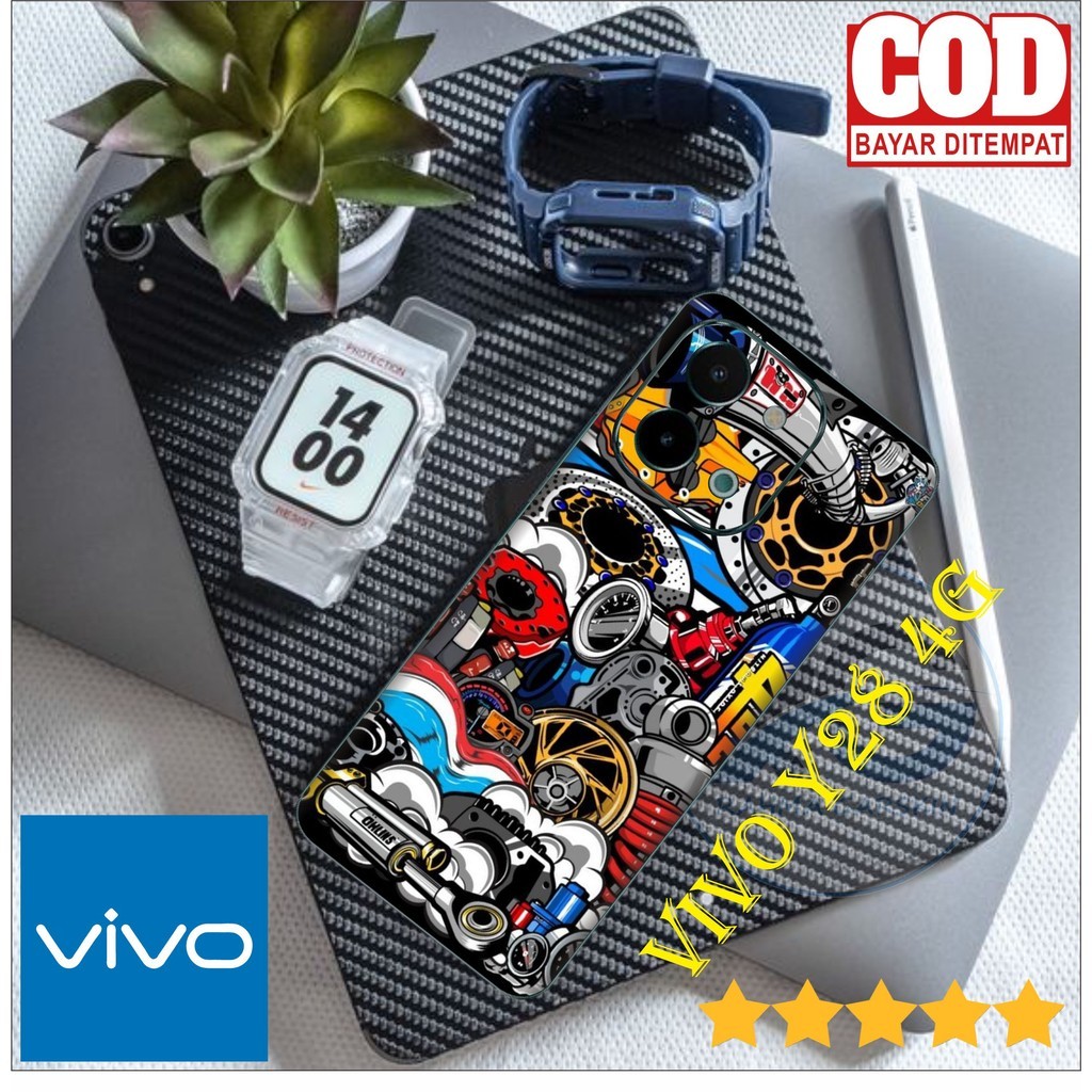 

*PromoTerjangkau* Vivo Y28 4G Garskin Wrap Stiker Premium / X Casing Case COD