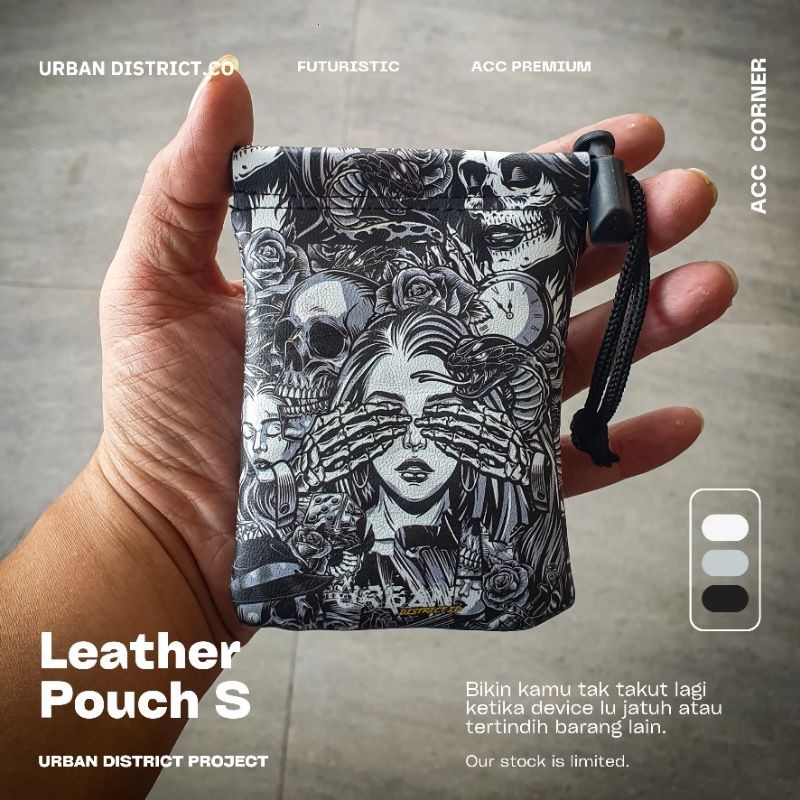 

*PromoTerjangkau* Leather Pouch Sleeve Size S Part 2 By Urban District Id Garskin Wrap Stiker Premium / X Casing Case COD