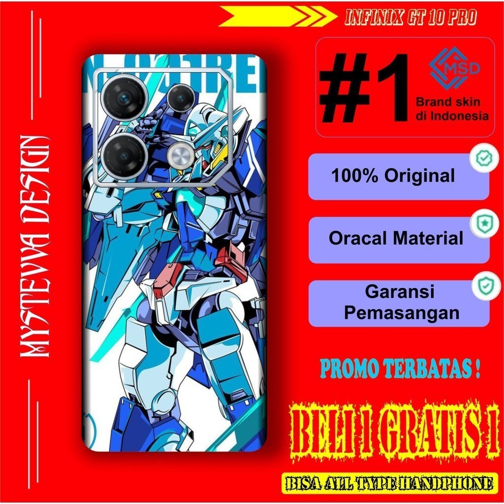 

*PromoTerjangkau* Infinix GT 10 Pro Garskin Wrap Stiker Premium / X Casing Case COD