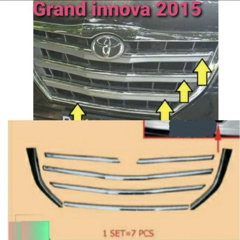 List Grill Chrome Grand Innova 2014-2015.