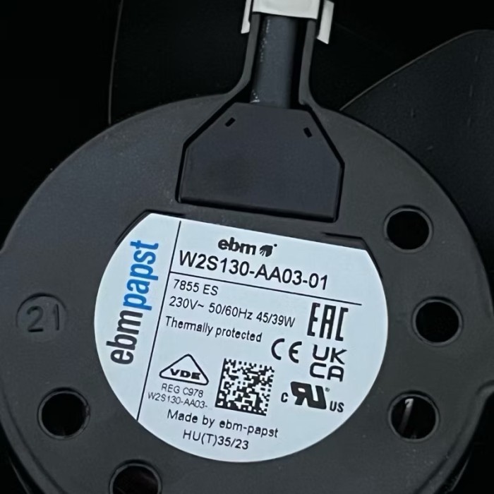 Original Ebm / Ebmpapst W2S130-Aa03-01 ( 220V ), Axial Fan Ebm / Centrifulgal Fan Ebm HotR400125C