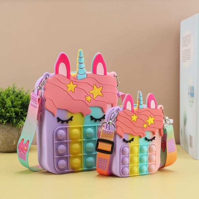 Murah Tas Pop It Unicorn Jumbo