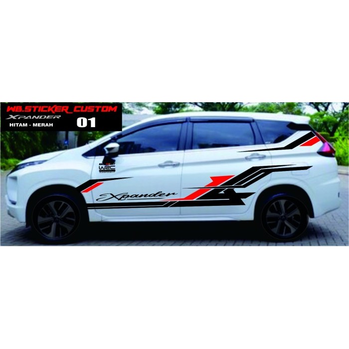 STICKER VARIASI BODY SAMPING MOBIL XPANDER CUTTING STCKER XPANDER