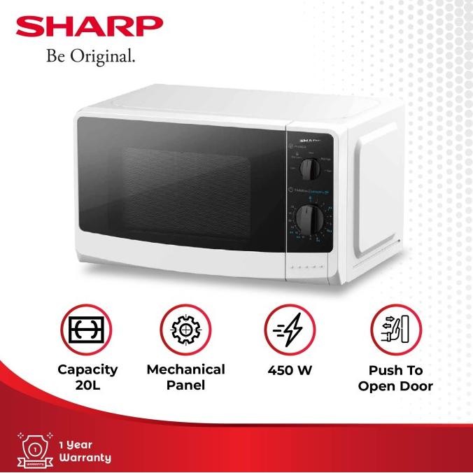 Sharp Oven Microwave R-220MA-WH 450Watt 20 liter