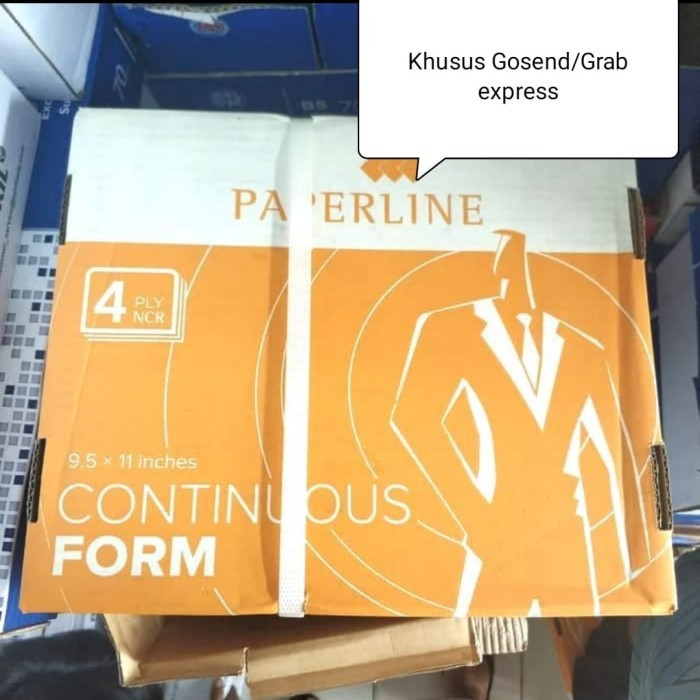 

Kertas Continuous Form 4 PLY FULL 9.5" x 11" 500 sets 2000 sheets