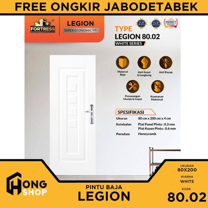 Pintu Kamar Baja Ekonomis Fortress Legion 80X200