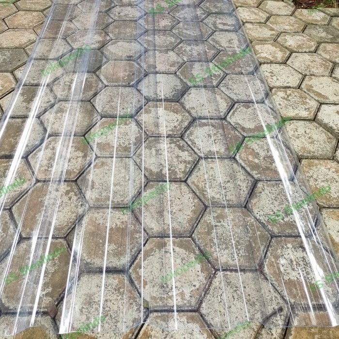 Atap Spandex / Spandek Clear / Bening / Transparan 1 Mm (3M 4M 5M 6M)