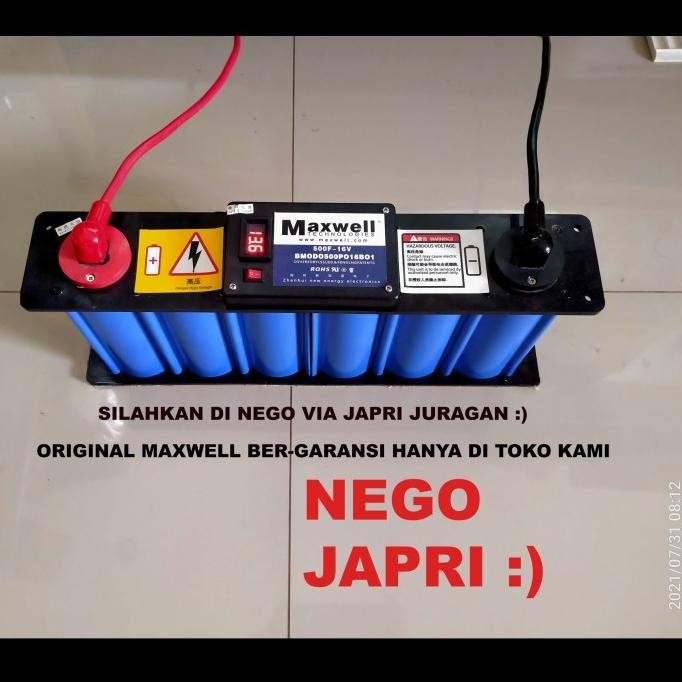 ultra Capacitor super kapasitor maxwell