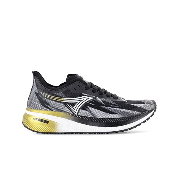 Ardiles Nfinity Flash Sepatu Running - Hitam Emas
