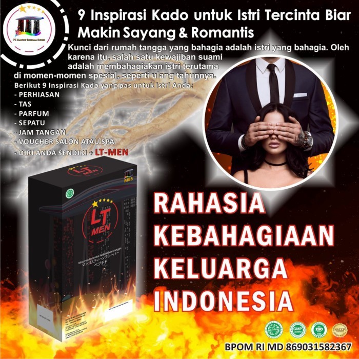 LT MEN Minuman Botanikal Serbuk Rasa Manggis LTMEN Khusus Pria Dewasa