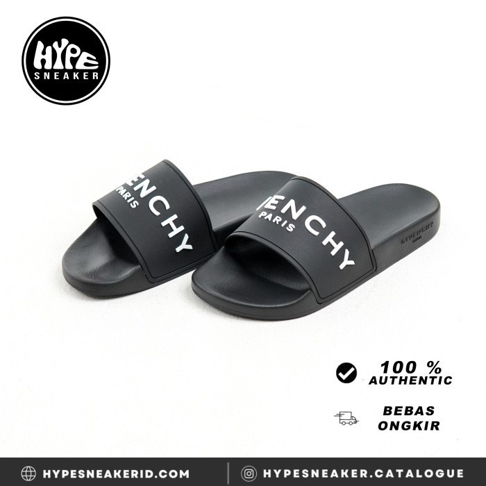Sandal GIVENCHY Classic Logo Black Slide 100% ORIGINAL