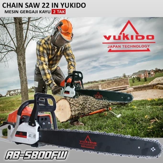 chainsaw mini bensin murah senso 22 inch gergaji mesin potong pohon