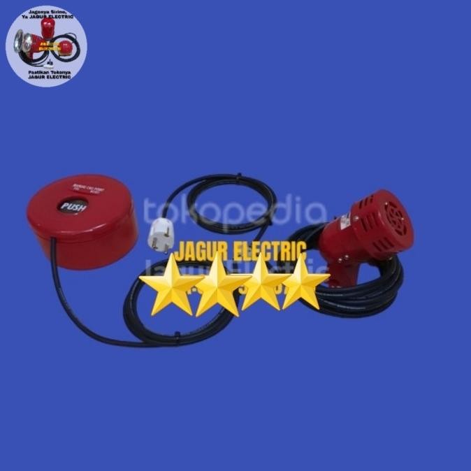 ALARM KEBAKARAN/ALARM DARURAT MS-190 + TOMBOL FIRE ALARM