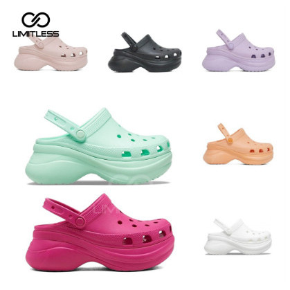 Limitless - Sandal Wanita Slip On Baim Fuji Polos Viral Jibbitz