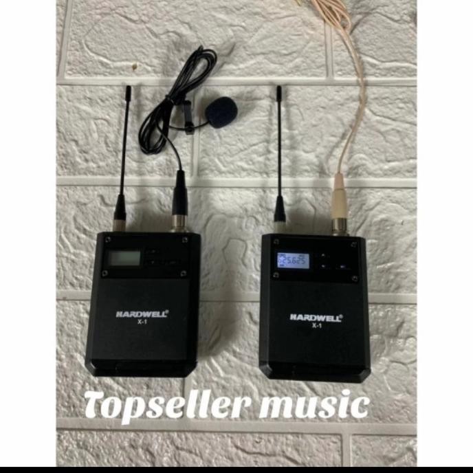 MIC WIRELESS CLIP ON + HEADSET HARDWELL X1 ORIGINAL GARANSI HARDWEL Terlaris