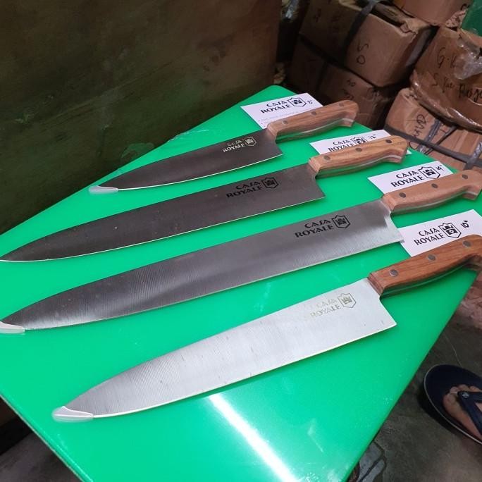 Pisau Chef Deluxe CASA ROYALE (IWASAKA) gagang Kayu 8" 10" 12" 14 inch Terlaris