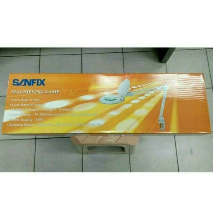 

Sanfix SM 50-3 Magnifying Lamp 5" 3 Diopter Kaca Pembesar+Lampu Taiwan