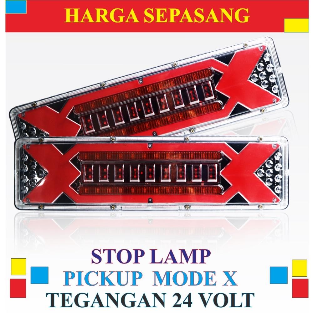 Lampu Truk Variasi Stoplamp Rem Led Ragasa Volvo Canter Hino Fuso Elf 24 Volt