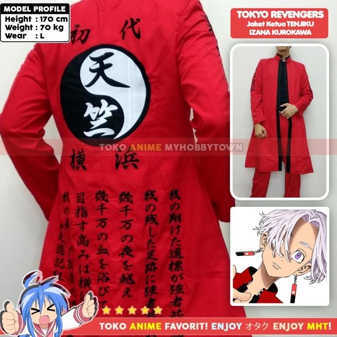 Jaket Parka Jubah Coat Tenjiku Izana Kurokawa Tokyo Revengers Yokohama Terlaris