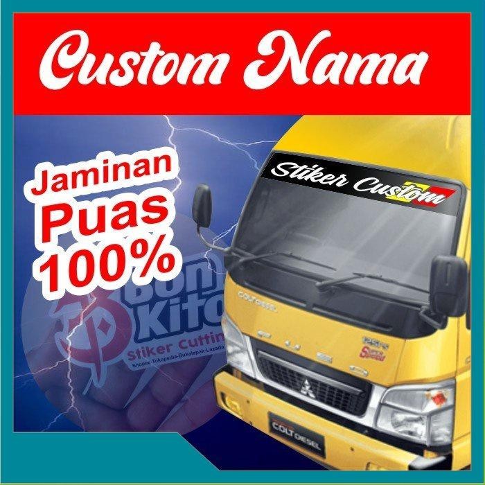 Stiker Cutiing / Stiker Kaca Truk Custom / Stiker Kaca Depan Canter Elf Ragasa Hino Umplong Terlaris