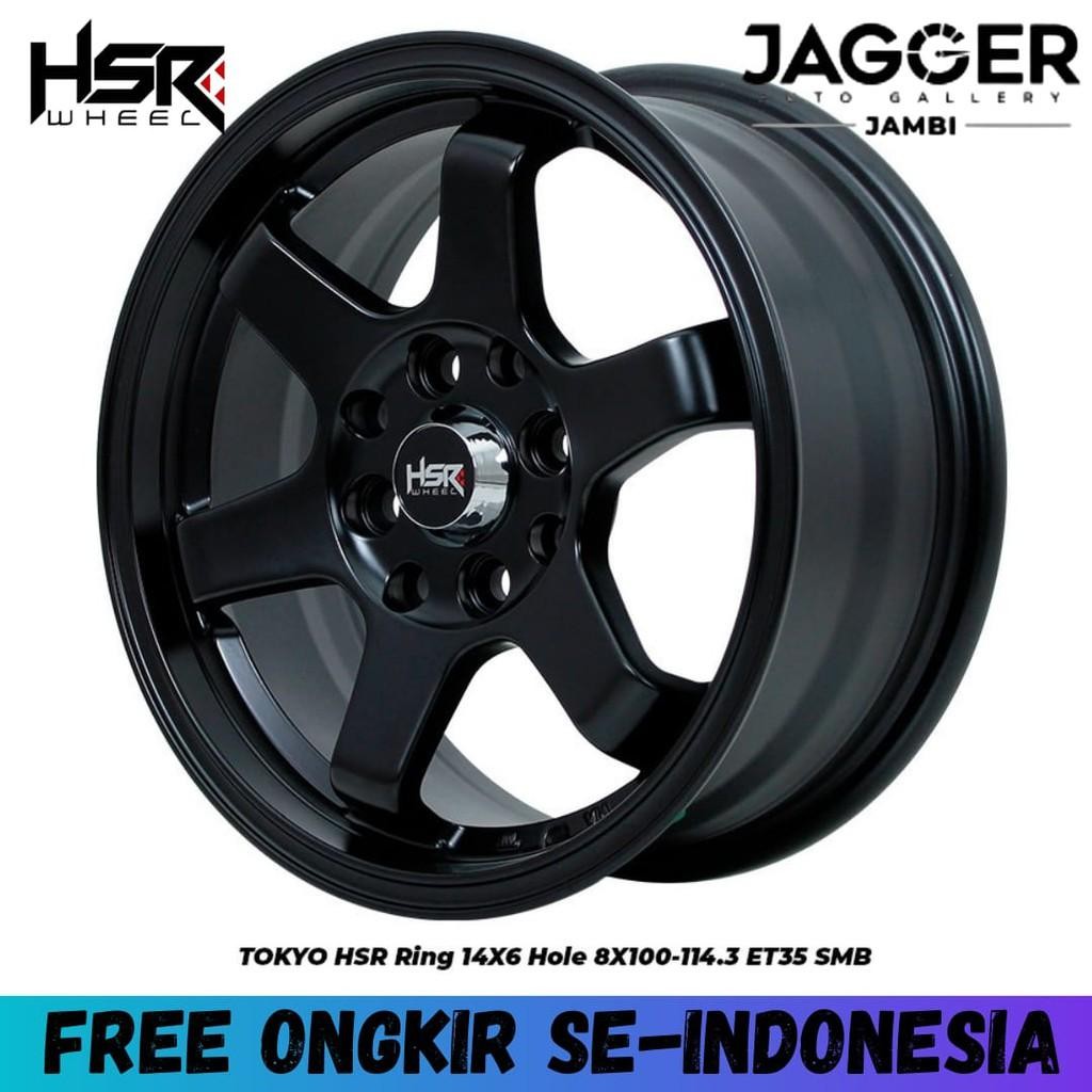 Velg Mobil Murah Avanza,Agya,Sigra,Kijang Ring 14, Hsr Tokyo R14 Black