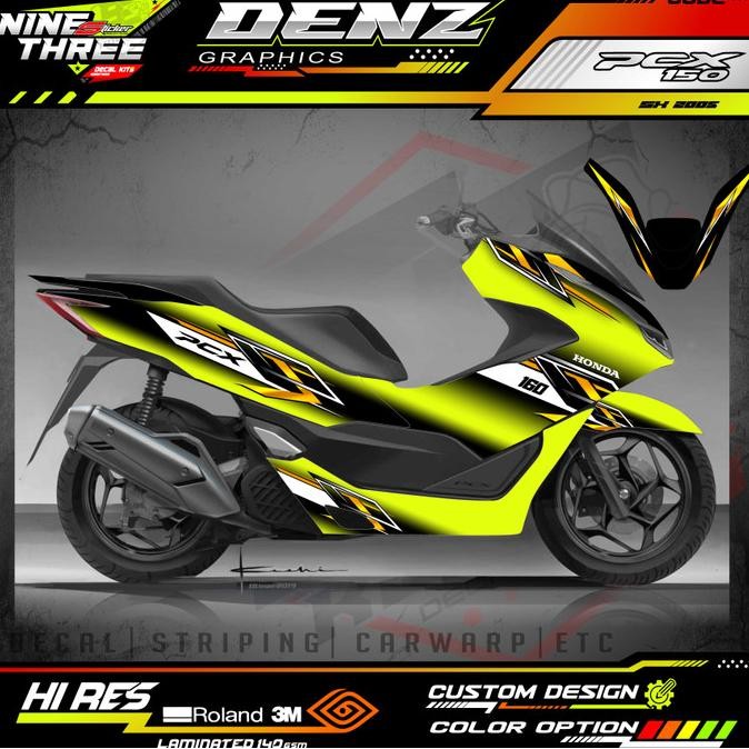 DECAL STICKER PCX 160 FREE FULL BODY MOTOR FULL COSTUM MD 07