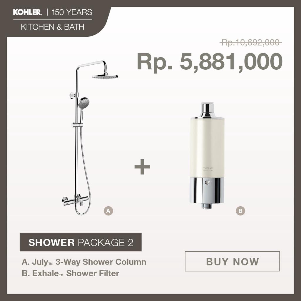 Kohler Paket Shower July 3 Way & Shower Filter
