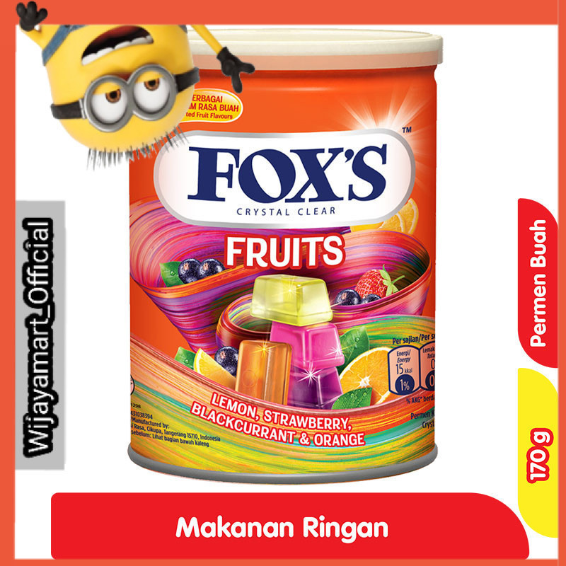 

Fox's Crystal Clear Permen Buah-buahan Kaleng 170 g