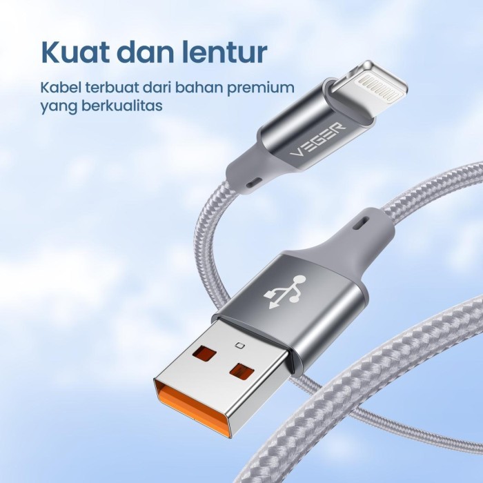 

SALE TERLARIS VEGER KABEL DATA 3.0 [1 BOX ISI 16PCS] V-190 MICRO USB / V-200 TYPE C / V-210