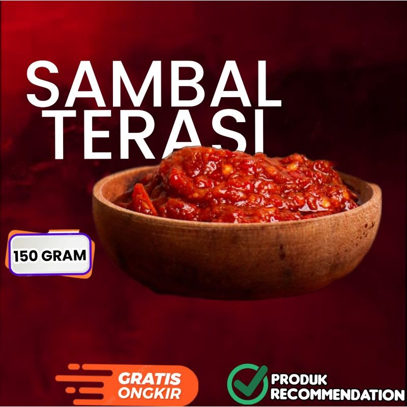 

(150GRAM) Sambal Terasi Pedas Nagih