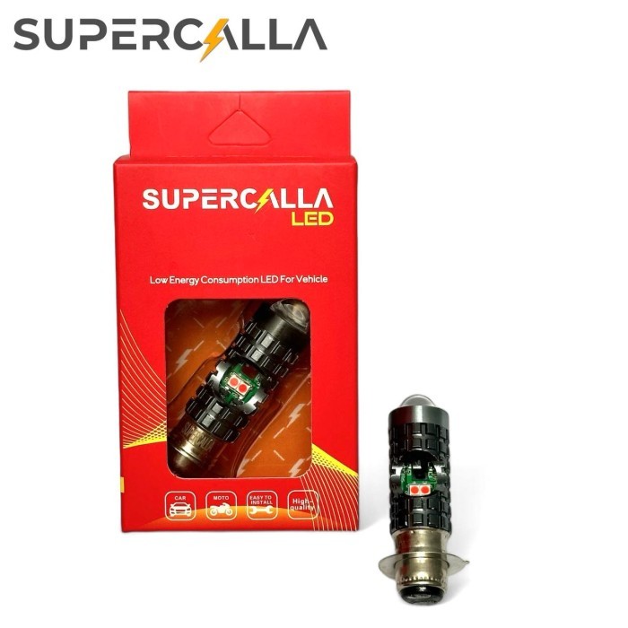 SUPERCALLA LED LAMPU MOTOR H6 LASER 26 WATT LAMPU MOTOR H6 LED